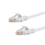 Cat6 UTP Fly Lead Ethernet Network Cable 50cm – White