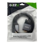 Full HD HDMI to VGA Cable (1.8m) - Black - Image 2