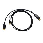 4K HDMI to DP Cable (1.8m) - Black - Image 2