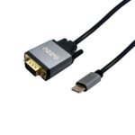 Full HD Type-C to VGA Cable (1.8m) - Black - Image 2