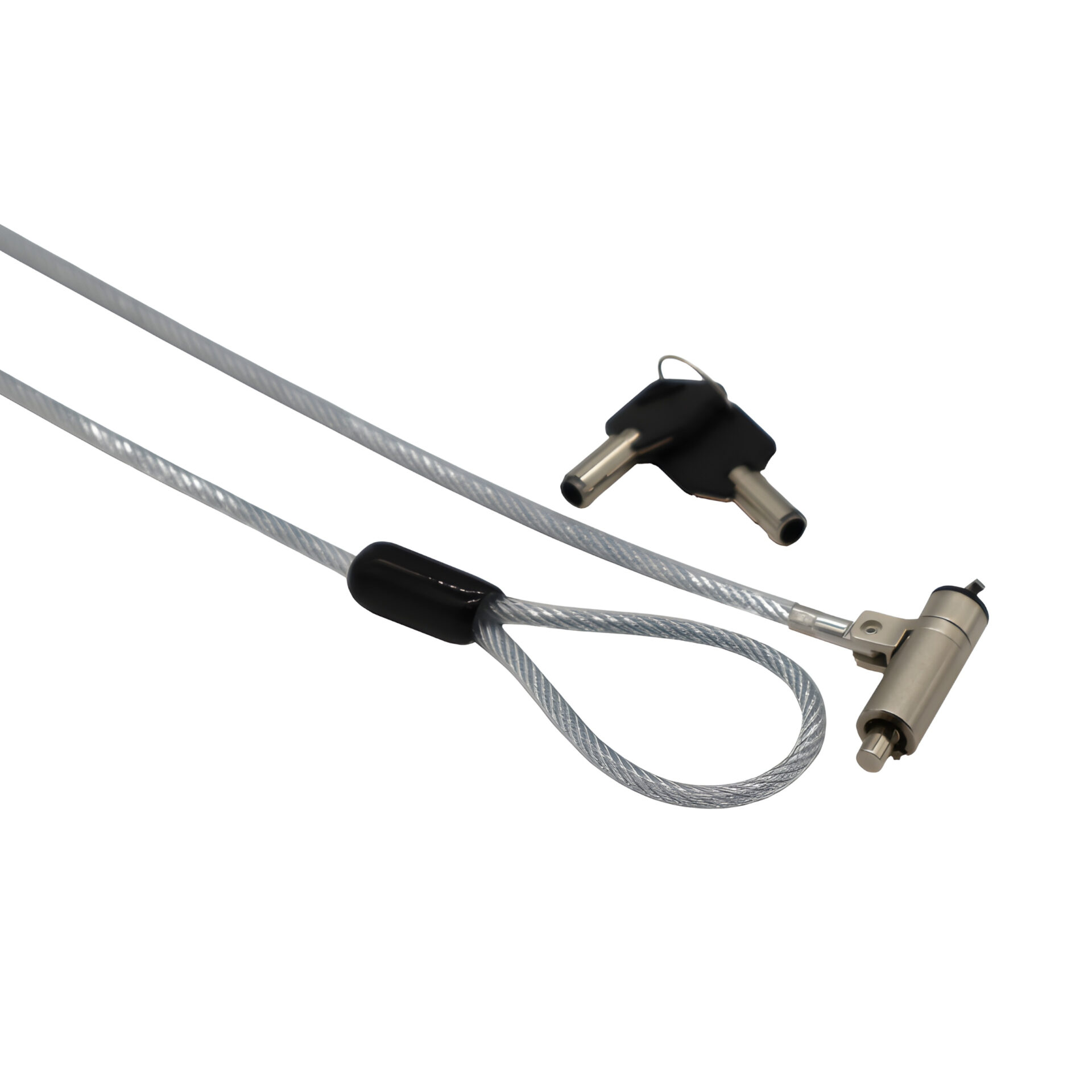 GCWKLMK_GIZZU-1.8m-Wedge-Cable-Lock-Silver_wr_01a 1.8m Wedge Cable Lock - Image 1
